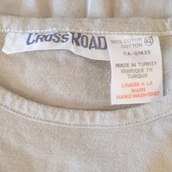 VINTAGE Crossroads "India" graphic tee sz 42 - Picture 4 of 4